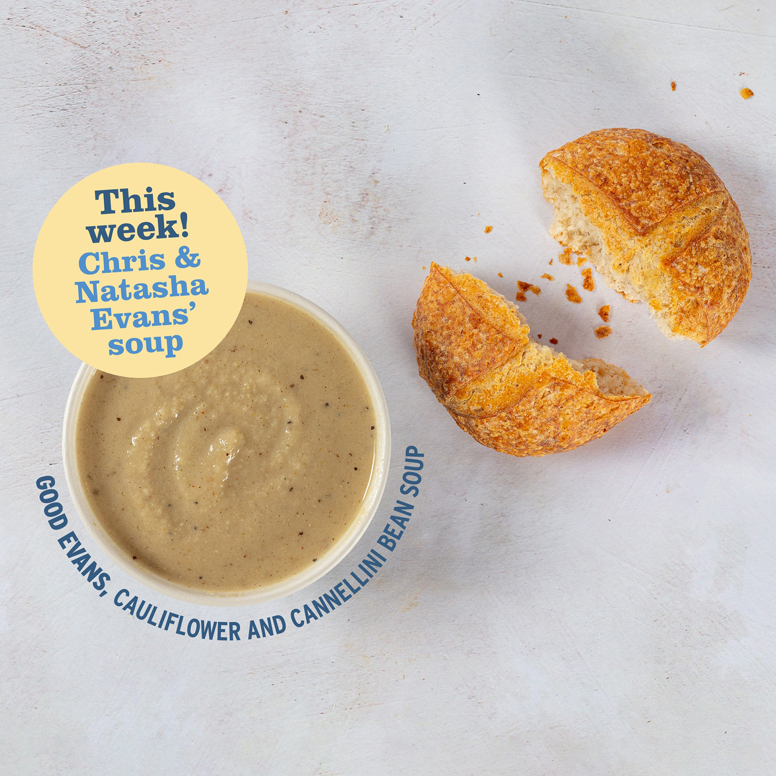 Good Evans! Chris & Natasha Evans’ Soup Is Here & for every soup sold